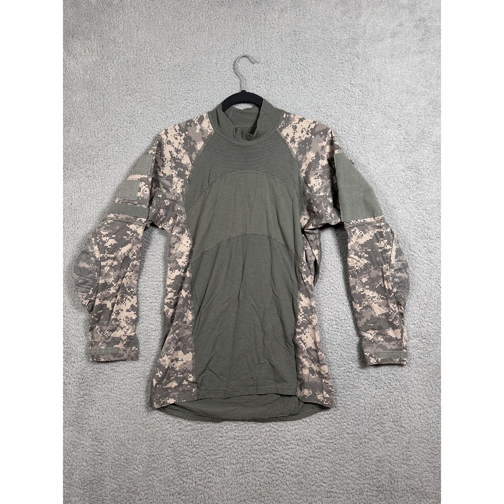 Massif Army Combat Shirt Mens Medium Green ACU Camo Tactical Long Sleeve‎